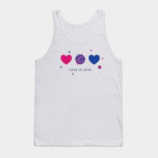 Bisexual pride hearts Tank Top